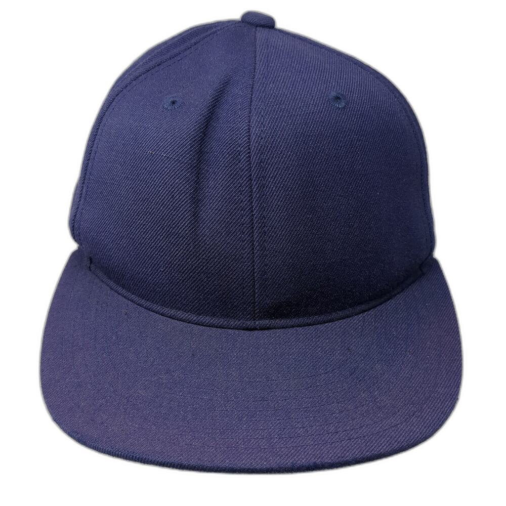 Abi Fitted Baseball Cap Blue 7 1/8 Outdoor Vented Holes 6 Panel Blank